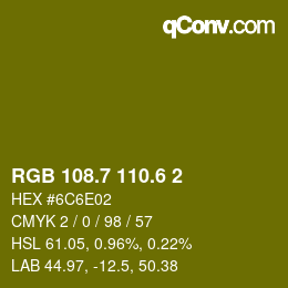 カラーコード: RGB 108.7 110.6 2 | qconv.com