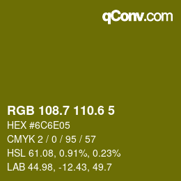 カラーコード: RGB 108.7 110.6 5 | qconv.com
