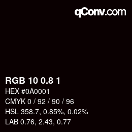 Color code: RGB 10 0.8 1 | qconv.com