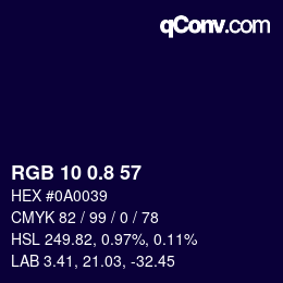 Color code: RGB 10 0.8 57 | qconv.com