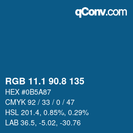 Color code: RGB 11.1 90.8 135 | qconv.com