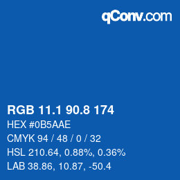 Color code: RGB 11.1 90.8 174 | qconv.com