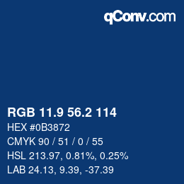 Color code: RGB 11.9 56.2 114 | qconv.com
