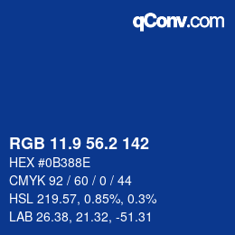 Color code: RGB 11.9 56.2 142 | qconv.com