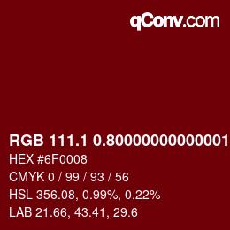 カラーコード: RGB 111.1 0.80000000000001 8 | qconv.com