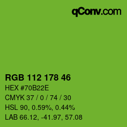 Color code: RGB 112 178 46 | qconv.com