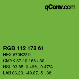 Color code: RGB 112 178 61 | qconv.com