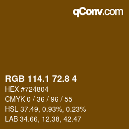 Color code: RGB 114.1 72.8 4 | qconv.com