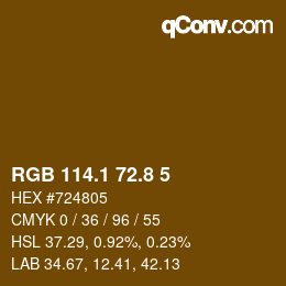 Color code: RGB 114.1 72.8 5 | qconv.com