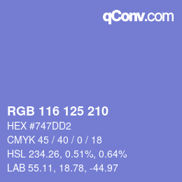 Color code: RGB 116 125 210 | qconv.com