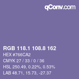 Color code: RGB 118.1 108.8 162 | qconv.com