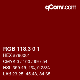 カラーコード: RGB 118.3 0 1 | qconv.com