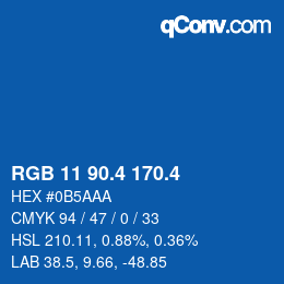 カラーコード: RGB 11 90.4 170.4 | qconv.com