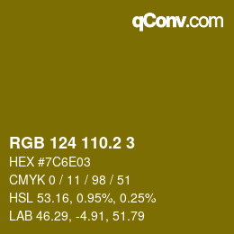 Color code: RGB 124 110.2 3 | qconv.com