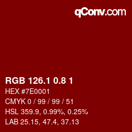 カラーコード: RGB 126.1 0.8 1 | qconv.com