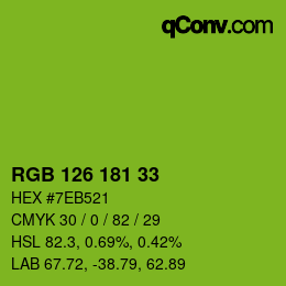 Color code: RGB 126 181 33 | qconv.com