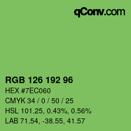 Color code: RGB 126 192 96 | qconv.com