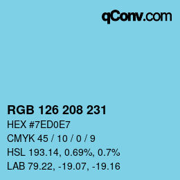 Color code: RGB 126 208 231 | qconv.com
