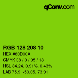 Color code: RGB 128 208 10 | qconv.com