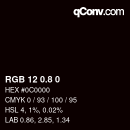 Color code: RGB 12 0.8 0 | qconv.com