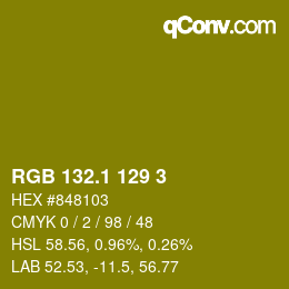 カラーコード: RGB 132.1 129 3 | qconv.com