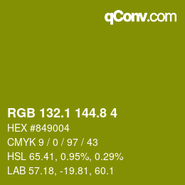 カラーコード: RGB 132.1 144.8 4 | qconv.com