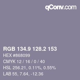Color code: RGB 134.9 128.2 153 | qconv.com