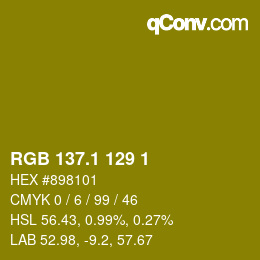 カラーコード: RGB 137.1 129 1 | qconv.com