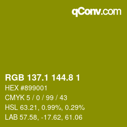 カラーコード: RGB 137.1 144.8 1 | qconv.com