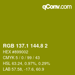 カラーコード: RGB 137.1 144.8 2 | qconv.com