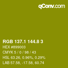 カラーコード: RGB 137.1 144.8 3 | qconv.com