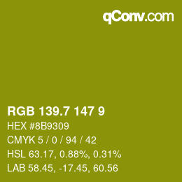 カラーコード: RGB 139.7 147 9 | qconv.com