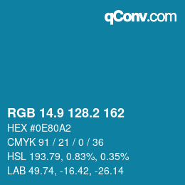 Color code: RGB 14.9 128.2 162 | qconv.com