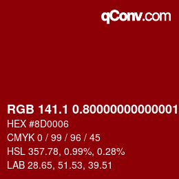 カラーコード: RGB 141.1 0.80000000000001 6 | qconv.com