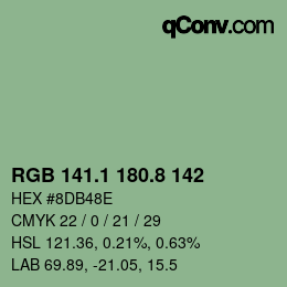 Color code: RGB 141.1 180.8 142 | qconv.com