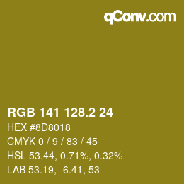 Color code: RGB 141 128.2 24 | qconv.com