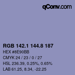 Color code: RGB 142.1 144.8 187 | qconv.com