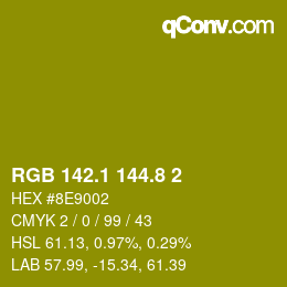 カラーコード: RGB 142.1 144.8 2 | qconv.com