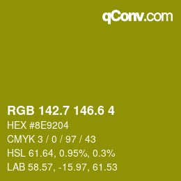 カラーコード: RGB 142.7 146.6 4 | qconv.com