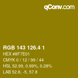 カラーコード: RGB 143 126.4 1 | qconv.com