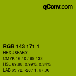 カラーコード: RGB 143 171 1 | qconv.com