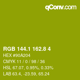 カラーコード: RGB 144.1 162.8 4 | qconv.com