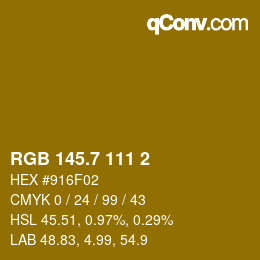 カラーコード: RGB 145.7 111 2 | qconv.com