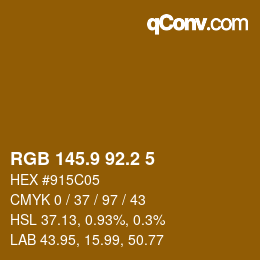 Color code: RGB 145.9 92.2 5 | qconv.com