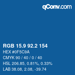 Color code: RGB 15.9 92.2 154 | qconv.com