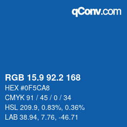 Color code: RGB 15.9 92.2 168 | qconv.com