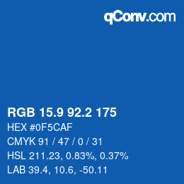Color code: RGB 15.9 92.2 175 | qconv.com