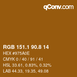 Color code: RGB 151.1 90.8 14 | qconv.com