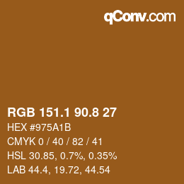 Color code: RGB 151.1 90.8 27 | qconv.com