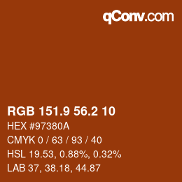 Color code: RGB 151.9 56.2 10 | qconv.com